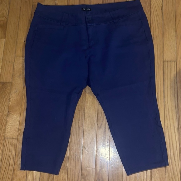 torrid Pants - Torrid navy blue  soft stretch capris size 20